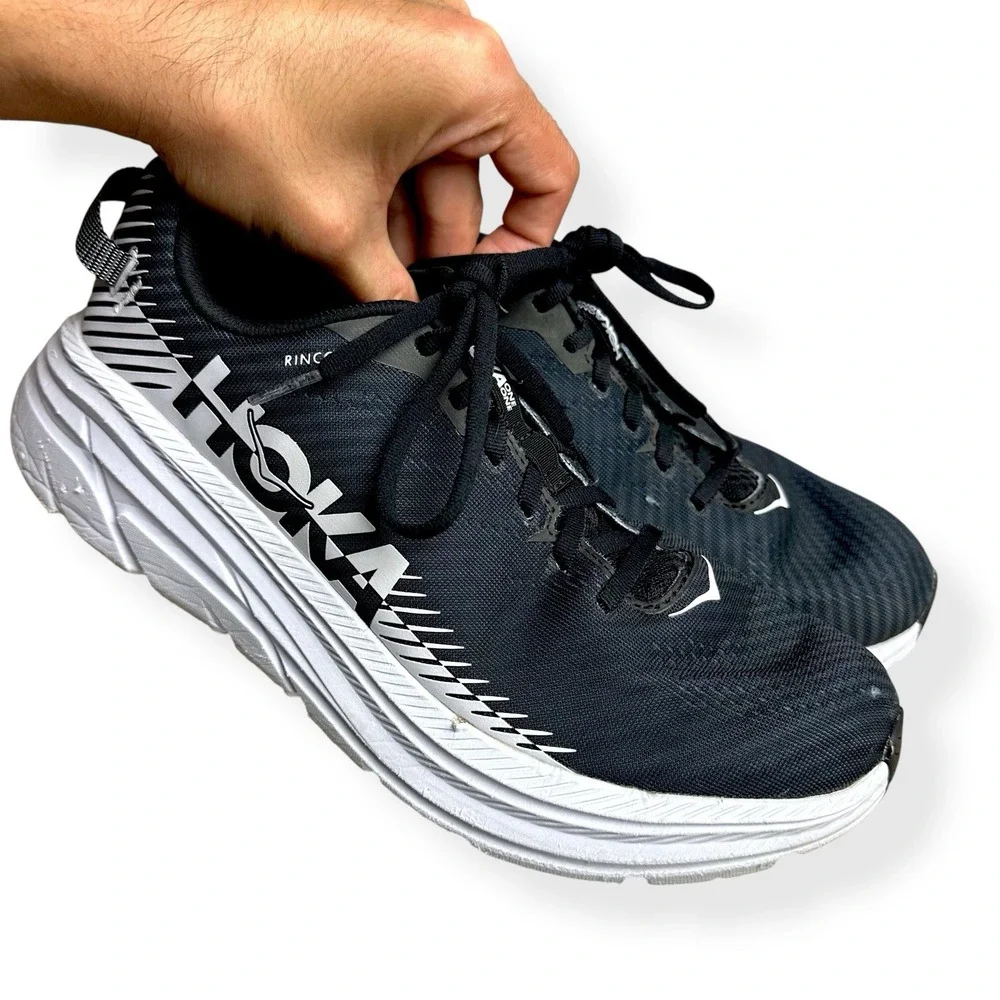 Hoka One One W Rincon 2 Women's Running Shoes Black/White (1110515) Size 11 - Picture 10 of 15